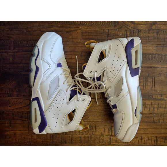 Jordan FLTCLB '91 White/University DC7329-105 Lakers Men's Size 8.5 - Picture 2 of 7